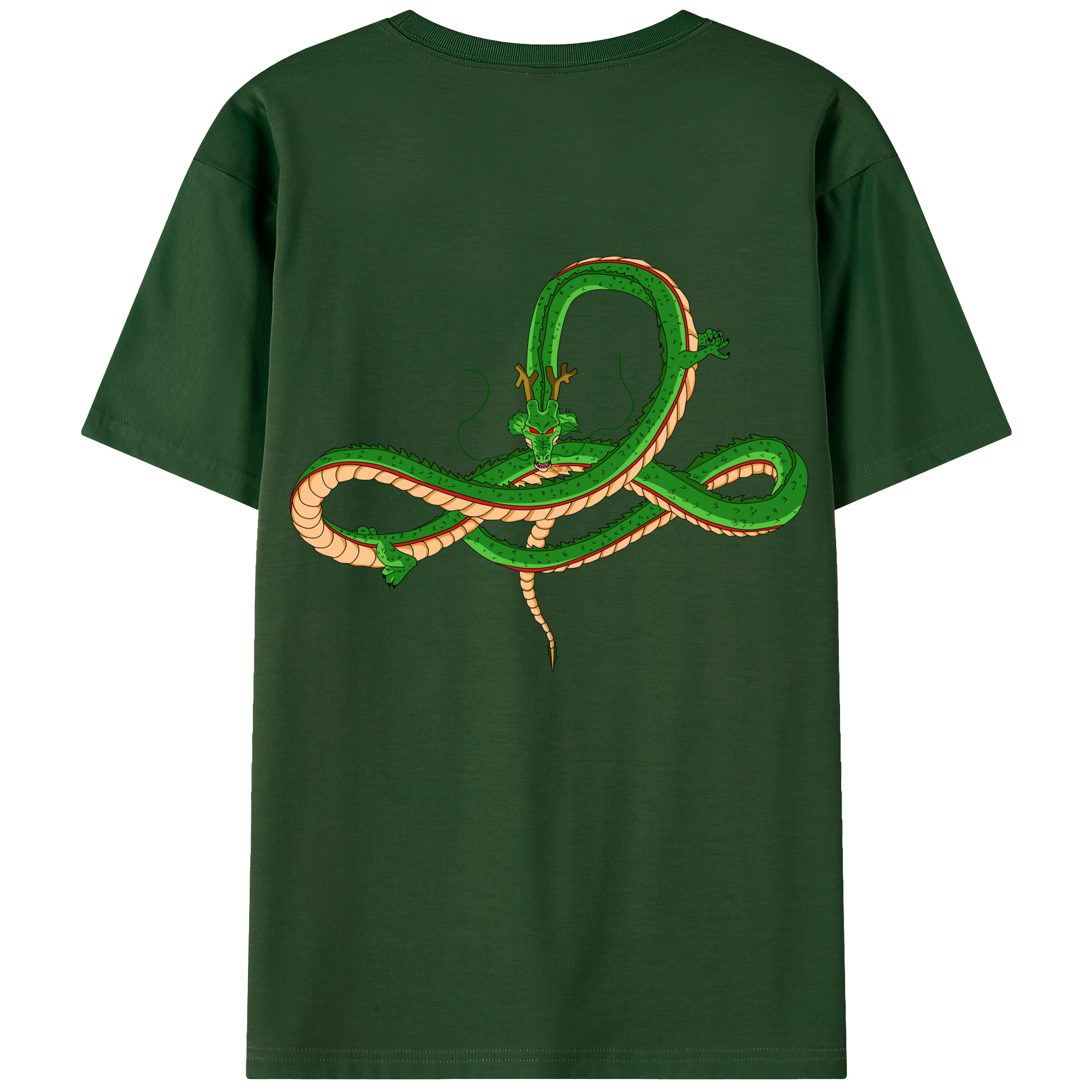 （画像用） ドラゴンボール 神龍 シェンロン DRAGON BALL Shenron 綿100％半袖Tシャツ（背面プリント）